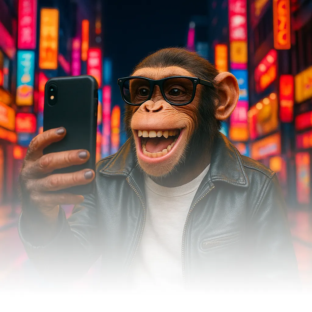 Banner alto Home Scimmia Fonzie svampo